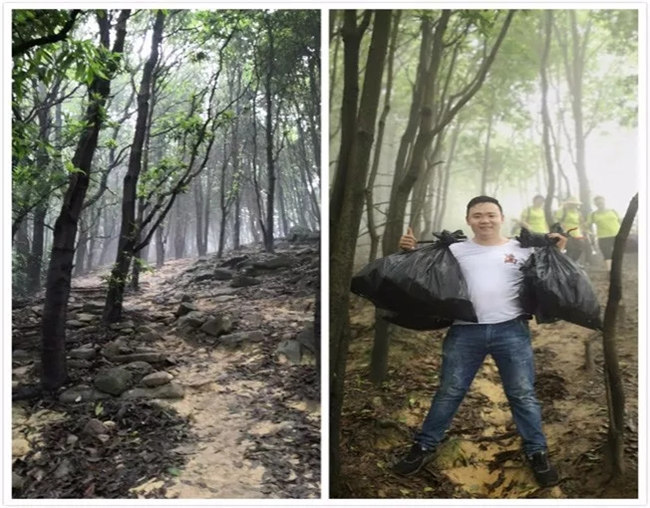 博皓人所到之處，皆無垃圾，滿滿當(dāng)當(dāng)?shù)拇? width=