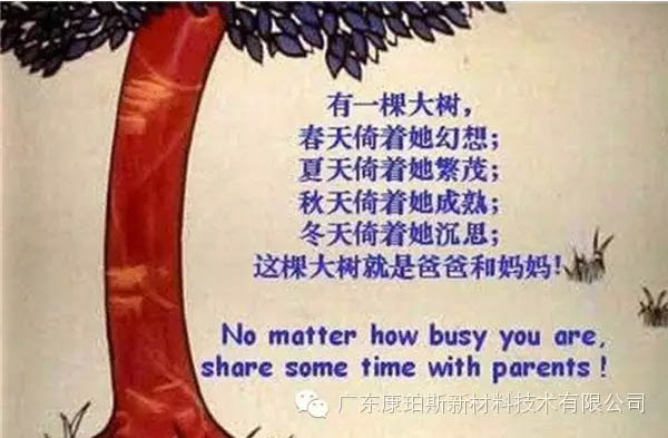 樹就是我們的父母！請愛護(hù)你們身邊的這棵樹！